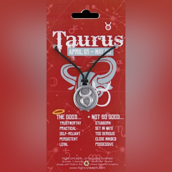 eco smart designs Jewelry - NWT Zodiac Taurus Cord Necklace